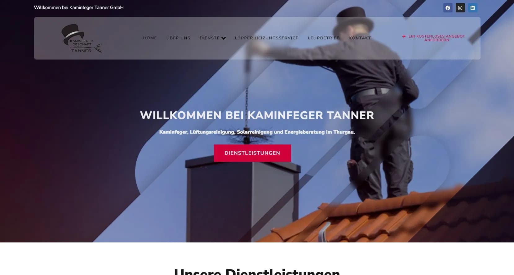 Website-Projekt kaminfeger-tanner.ch