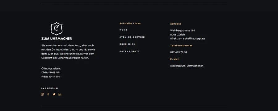 Screenshot des Projekts