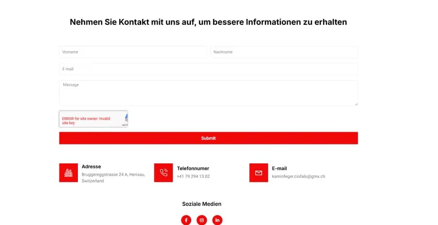 Screenshot des Projekts
