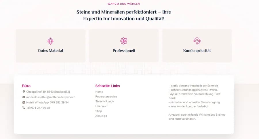 Screenshot des Projekts