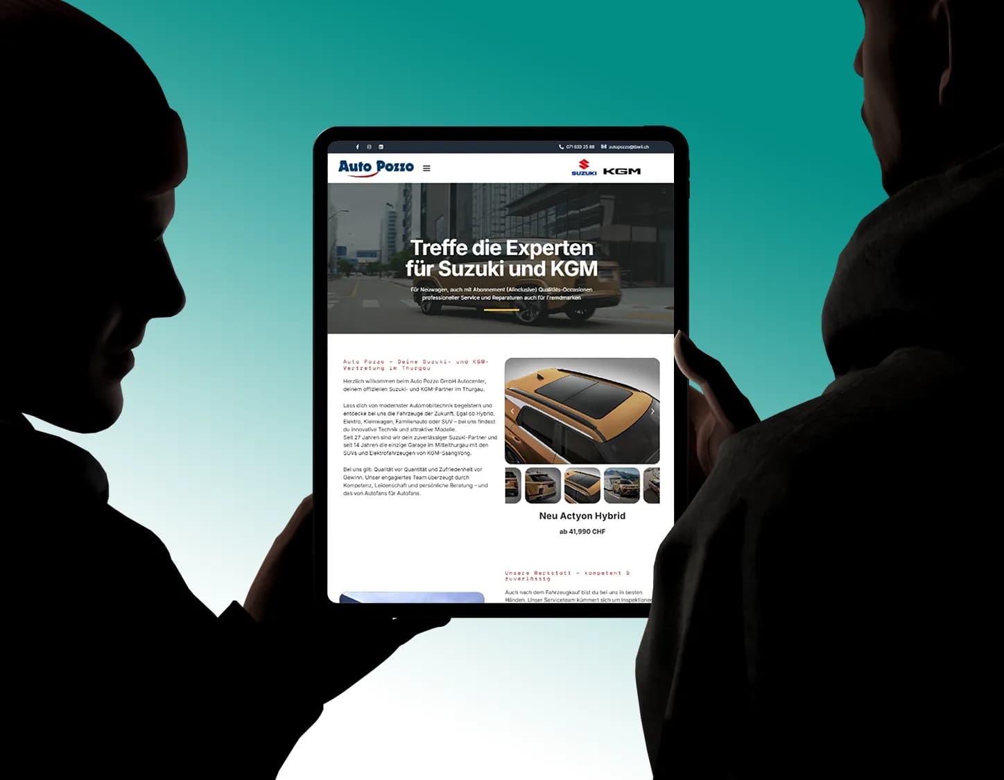 Website-Projekt Auto Pozzo