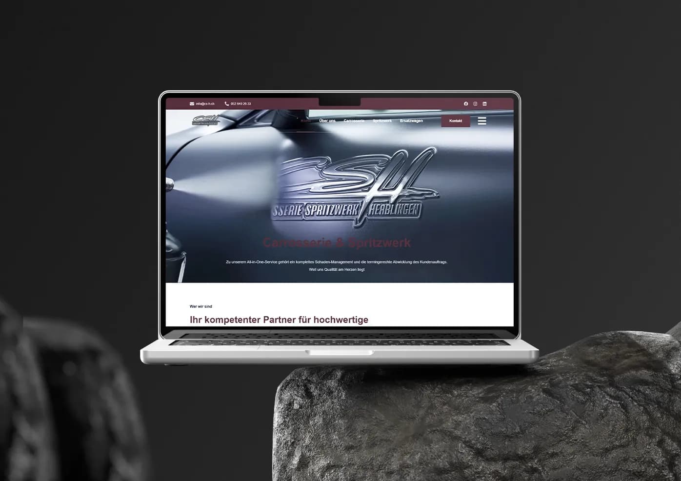 Website-Projekt Carrosserie Stocker AG