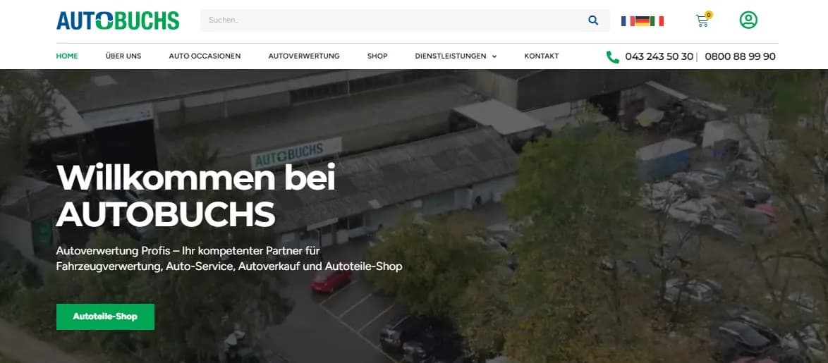 autobuchs.ch – Projektvorschau