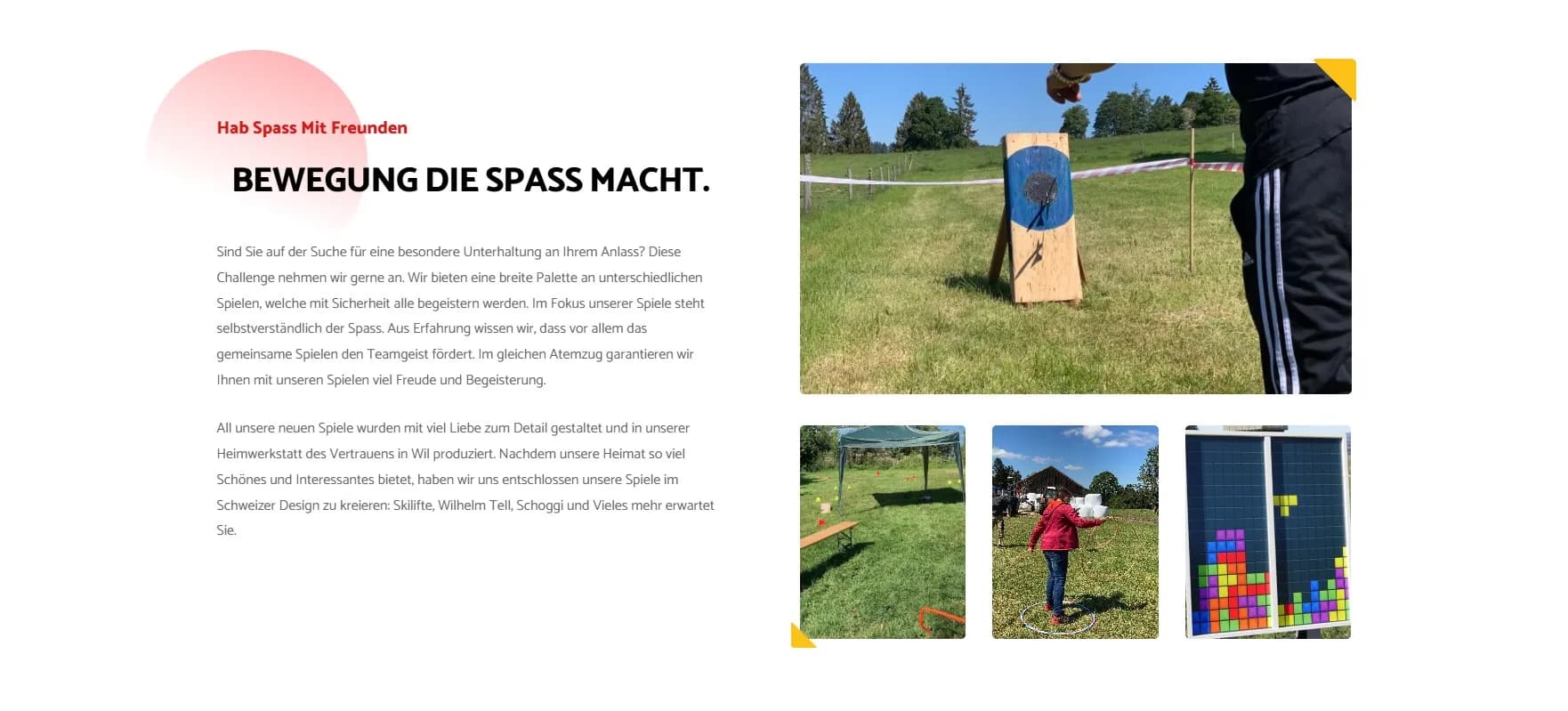 Screenshot des Projekts