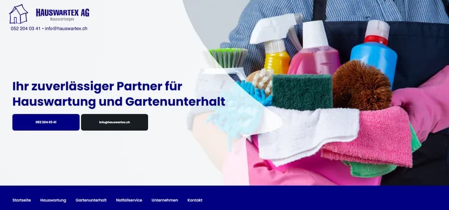 Website-Projekt Hauswartex AG