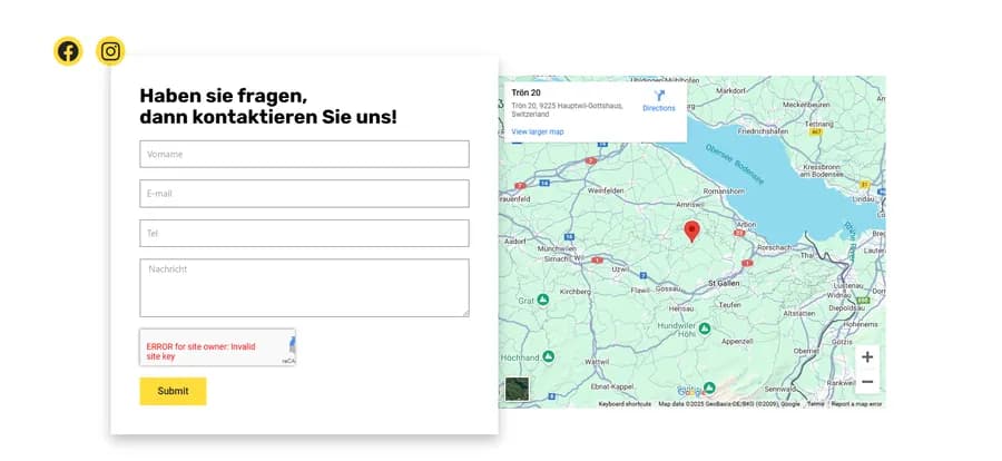 Screenshot des Projekts