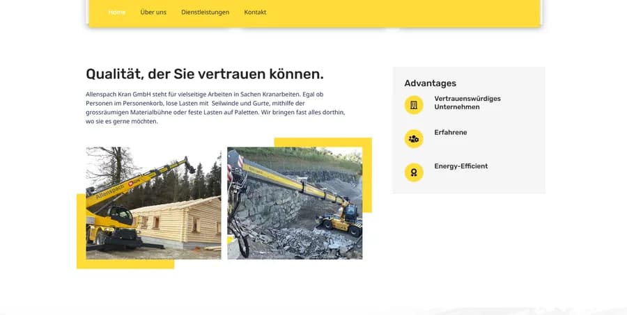 Screenshot des Projekts