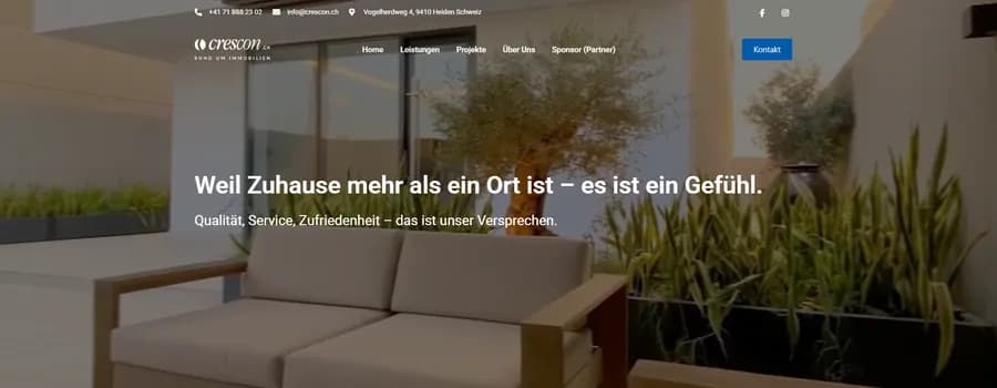 Website-Projekt Crescon AG