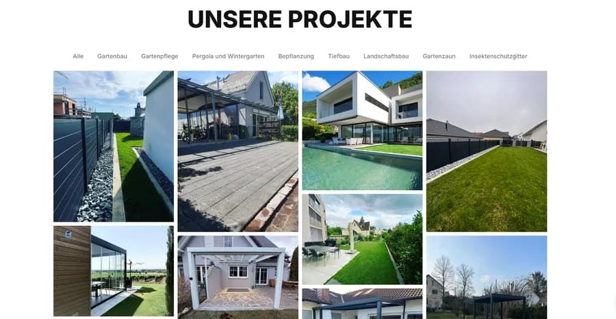 Screenshot des Projekts