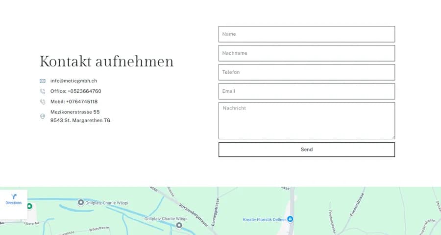 Screenshot des Projekts
