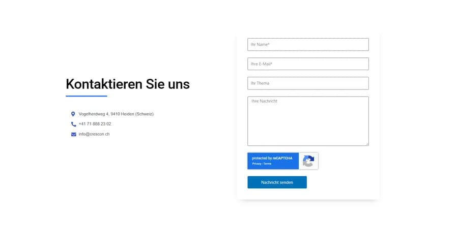 Screenshot des Projekts