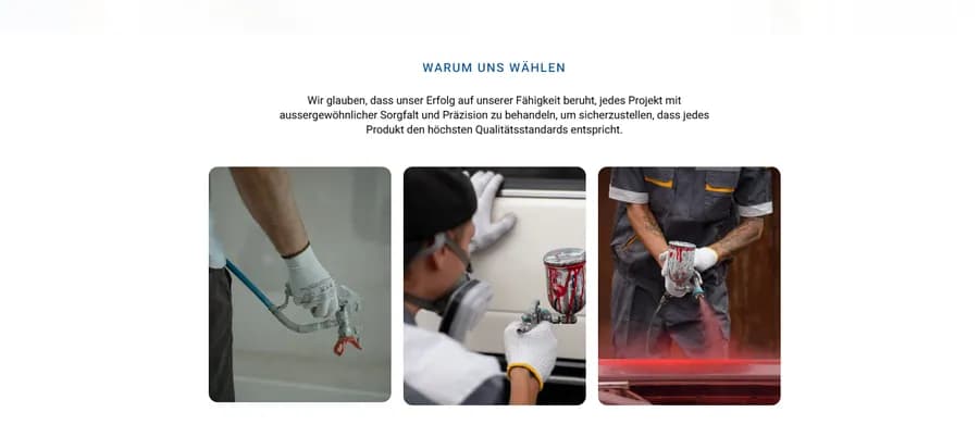 Screenshot des Projekts