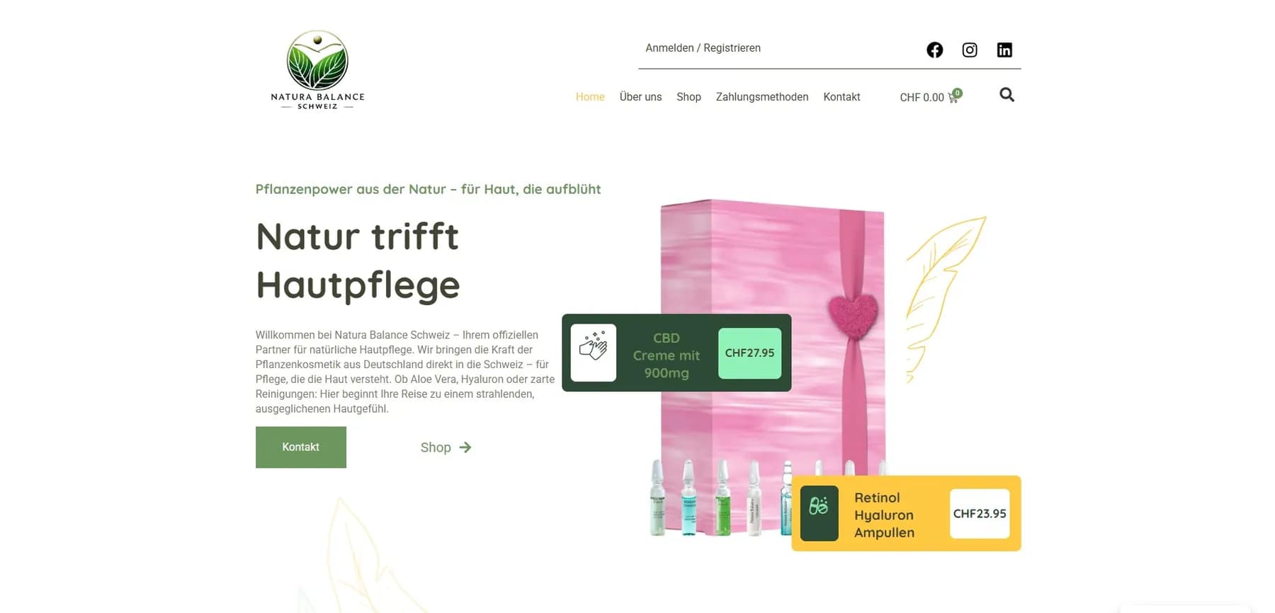 Screenshot des Projekts