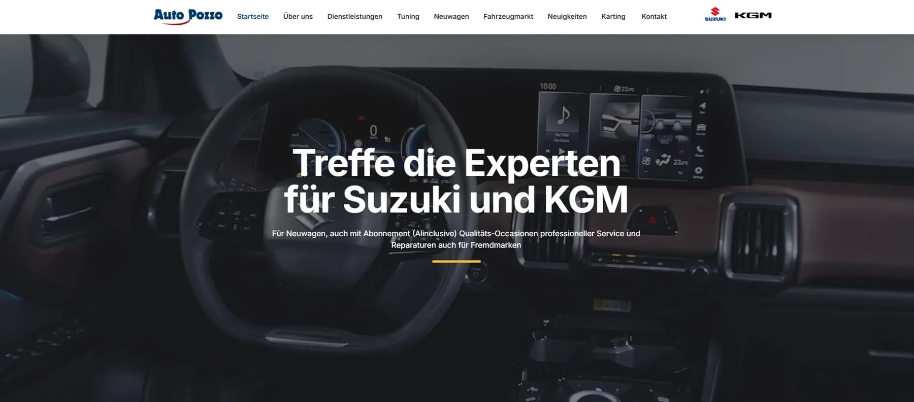 Screenshot des Projekts