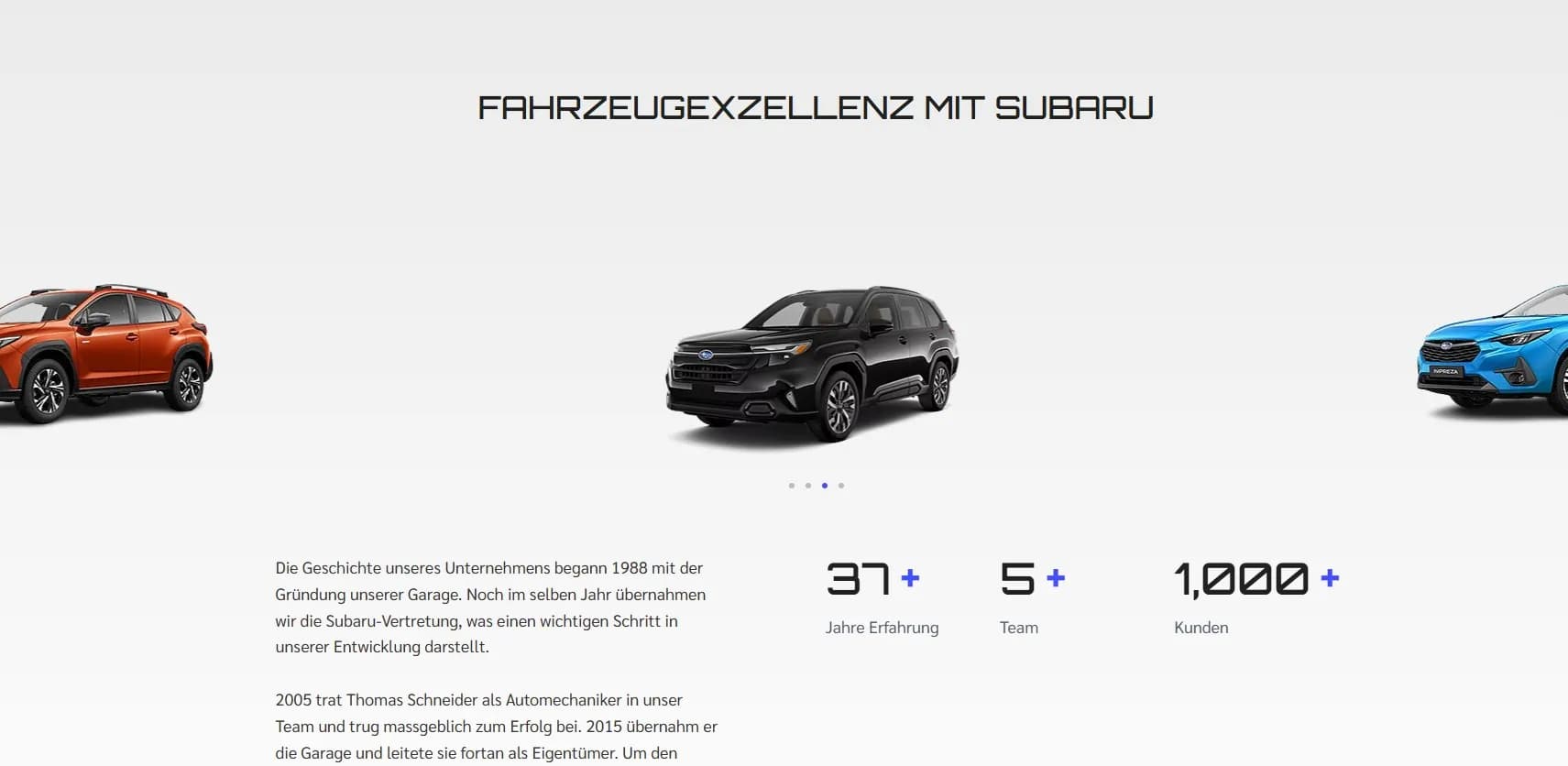 Screenshot des Projekts