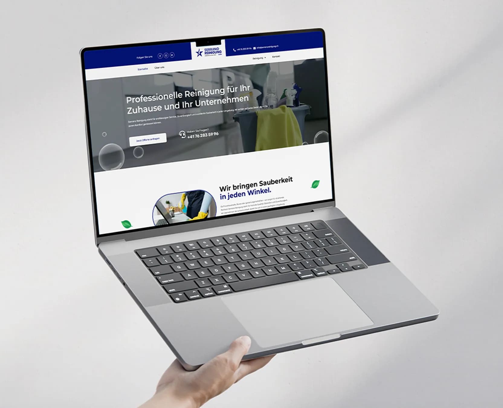 Website-Projekt SERRANO REINIGUNG